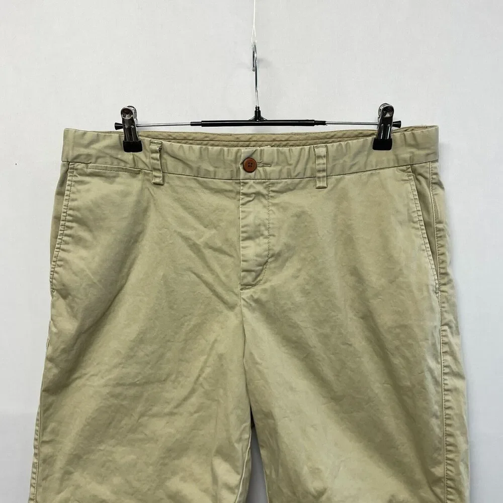 Tommy Bahama Men Flat Front Chino Shorts Size 36 Cotton Blend Beige M251 -3